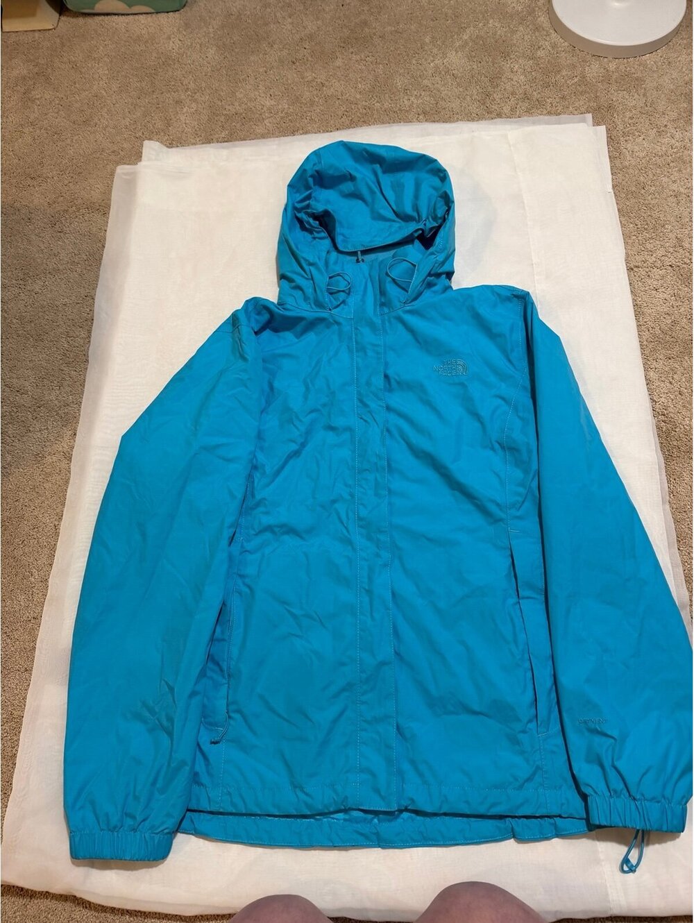 The North Face Women's XXL Blue Waterproof Hooded Jacket